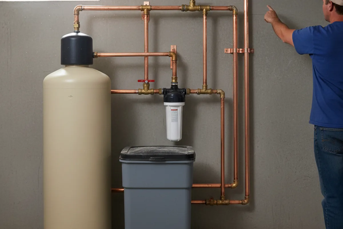 Whole-house water treatment system installed in Taberg
